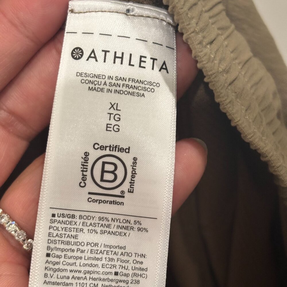 Athleta Women Trekkie North Mid Rise 15" Skort SZ: XL Clay color - Picture 11 of 13